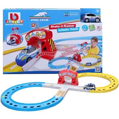 Bburago Bb Junior Shake-It Runner Infinity Track - Játékszalag Bburago Bb Junior Shake-It Runner Infinity Track - Játékszalag