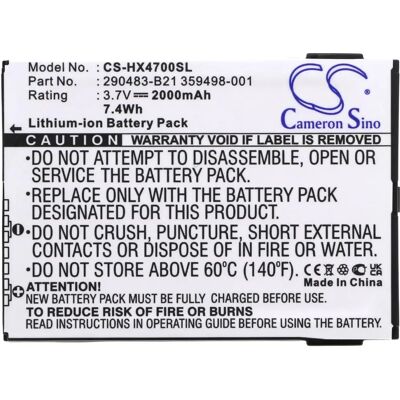 Batterie HP / Compaq iPAQ hx4700 - 2000mAh, Noir - Publicité Batterie HP / Compaq iPAQ hx4700 - 2000mAh, Noir - Publicité