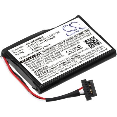 Cameron Sino GPS Batterij - 1100mAh, Model MX0708 E4MT181202B12 Cameron Sino GPS Batterij - 1100mAh, Model MX0708 E4MT181202B12