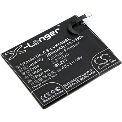 Bateria Lenovo Vibe K6 - 3000mAh, Czarna - Bateria Bateria Lenovo Vibe K6 - 3000mAh, Czarna - Bateria