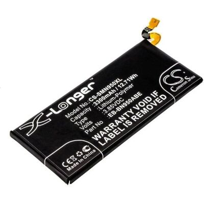 Batterie Samsung Galaxy Note 8 - 3300 mAh, Noir - Publicité Batterie Samsung Galaxy Note 8 - 3300 mAh, Noir - Publicité