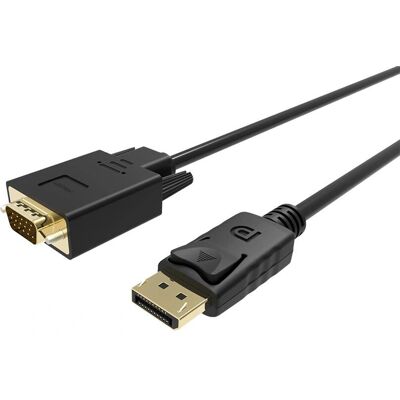 Unitek Y-5118F VGA na DisplayPort - 1,8 m Czarny Unitek Y-5118F VGA na DisplayPort - 1,8 m Czarny