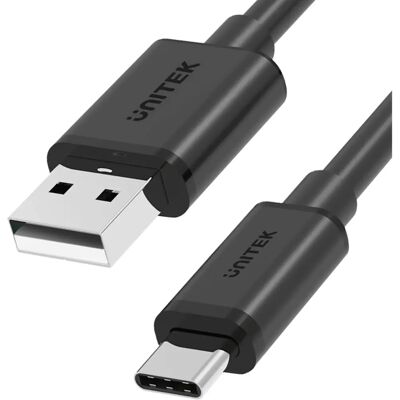 Cable USB Unitek Y-C481BK - USB-A a USB-C - 50cm Cable USB Unitek Y-C481BK - USB-A a USB-C - 50cm