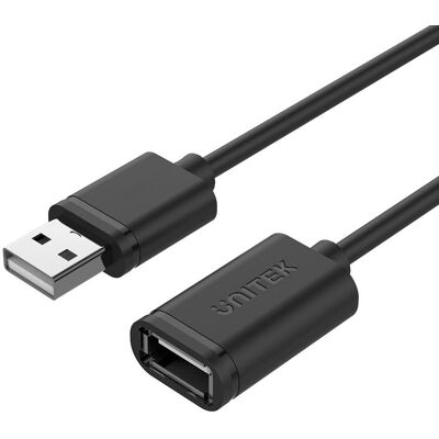 Câble USB Unitek Y-C428GBK - 1m - Noir - USB 2.0 - Publicité Câble USB Unitek Y-C428GBK - 1m - Noir - USB 2.0 - Publicité