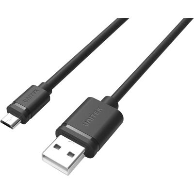 Cavo Micro USB a USB Unitek Y-C454GBK - Nero - 0,5m Cavo Micro USB a USB Unitek Y-C454GBK - Nero - 0,5m