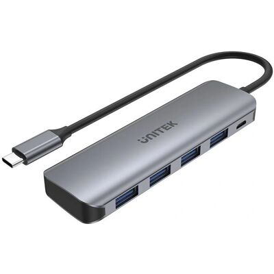 Unitek P5+ USB 3.2 Gen 1 (3.1 Gen 1) Type-A 5 Ports - USB Hub Unitek P5+ USB 3.2 Gen 1 (3.1 Gen 1) Type-A 5 Ports - USB Hub