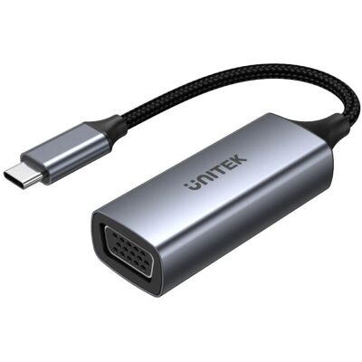 Adapter USB-C do VGA Unitek V1413A - Full HD - 15cm Adapter USB-C do VGA Unitek V1413A - Full HD - 15cm