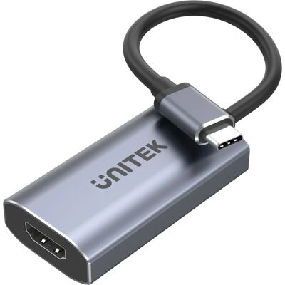 Unitek V1414A Video Kabeladapter - 8K, 0,15m, Grå Unitek V1414A Video Kabeladapter - 8K, 0,15m, Grå