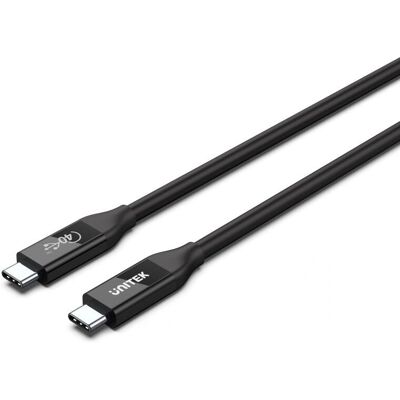 Unitek USB-C 4.0 Kabel - 0,8 m, 40 Gbps, 100W, 8K Video Unitek USB-C 4.0 Kabel - 0,8 m, 40 Gbps, 100W, 8K Video