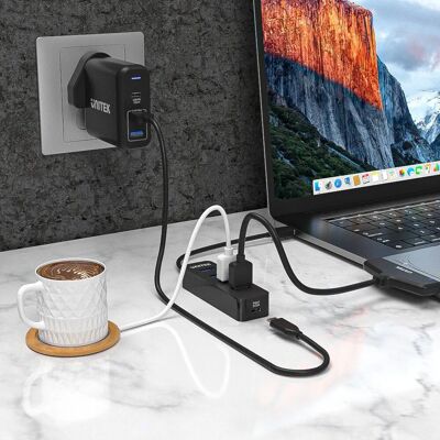 Unitek H1117A USB-Hub - 4 Ports, 10W, Schwarz Unitek H1117A USB-Hub - 4 Ports, 10W, Schwarz