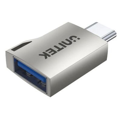 Adaptador USB-C a USB-A Unitek A1025GNI - Plateado Adaptador USB-C a USB-A Unitek A1025GNI - Plateado