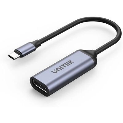 Unitek V1415A - USB-C: n ja DisplayPortin sovitin - 8K, 4K, 15cm Unitek V1415A - USB-C: n ja DisplayPortin sovitin - 8K, 4K, 15cm