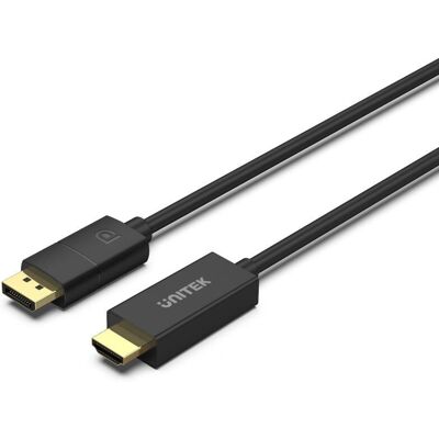 Unitek V1608A Grijze 1,8M DisplayPort HDMI Adapter Unitek V1608A Grijze 1,8M DisplayPort HDMI Adapter