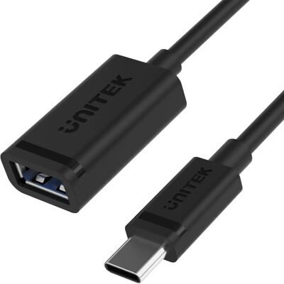 Unitek C476BK-1M Grau USB-C zu USB-A Kabeladapter Unitek C476BK-1M Grau USB-C zu USB-A Kabeladapter