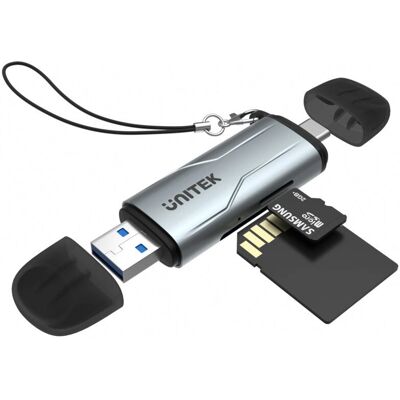 Unitek R1010A Kartenleser - MicroSD & SD - USB-C & USB-A Unitek R1010A Kartenleser - MicroSD & SD - USB-C & USB-A