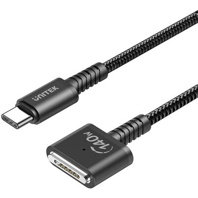 Kabel zasilający UNITEK C14121BK-1M - Czarny - USB C MagSafe 140W Kabel zasilający UNITEK C14121BK-1M - Czarny - USB C MagSafe 140W