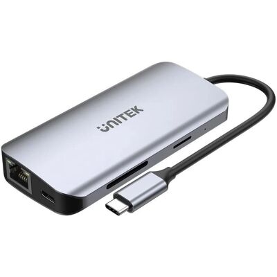 Unitek Aktive Hub USB-C 2X HDMI 4K - Dockingstation Unitek Aktive Hub USB-C 2X HDMI 4K - Dockingstation
