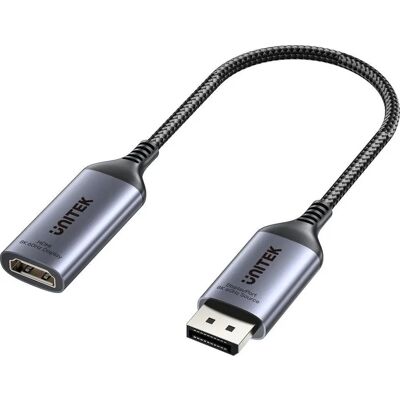 Unitek Adapter von DisplayPort 1.4 auf HDMI 2.1 - 8K60Hz Video Unitek Adapter von DisplayPort 1.4 auf HDMI 2.1 - 8K60Hz Video