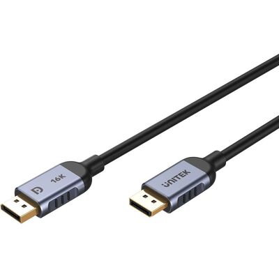 Unitek - DisplayPort Kabel - 8K 60Hz, 4K 240Hz, 1M Unitek - DisplayPort Kabel - 8K 60Hz, 4K 240Hz, 1M