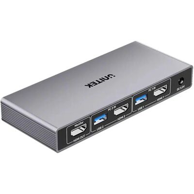 Unitek Kvm Switch 4K@60Hz Usb 3.0 Hdmi - KVM Switch Unitek Kvm Switch 4K@60Hz Usb 3.0 Hdmi - KVM Switch