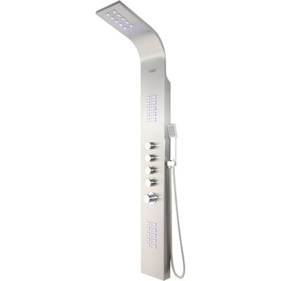 Kolumna prysznicowa Shower&Design z LED - Srebrna - Termostat Kolumna prysznicowa Shower&Design z LED - Srebrna - Termostat