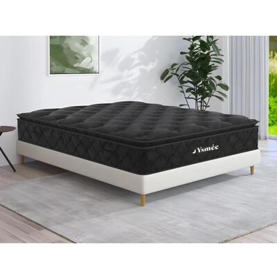 Materac z kieszeniami sprężynującymi Ysmée welurowy 160x200cm - Bardzo twardy - Ekologiczny Materac z kieszeniami sprężynującymi Ysmée welurowy 160x200cm - Bardzo twardy - Ekologiczny