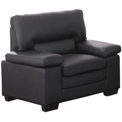 Fauteuil en cuir de buffle Mimas - Noir - Résistant & Classique - Publicité Fauteuil en cuir de buffle Mimas - Noir - Résistant & Classique - Publicité