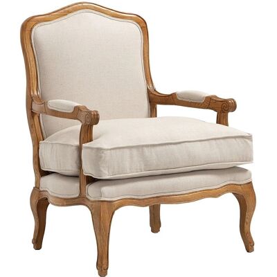 Vente-Unique Mahaux Beige Stoel Vente-Unique Mahaux Beige Stoel
