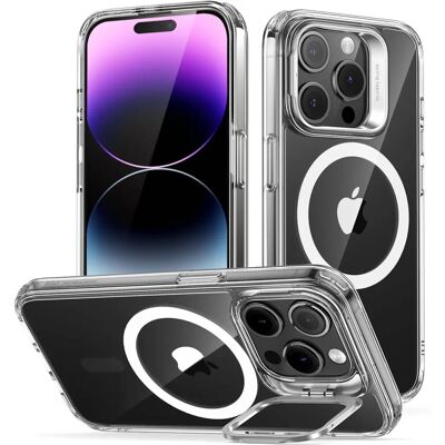 Coque ESR iPhone 14 Pro avec Support et MagSafe Transparent - Publicité Coque ESR iPhone 14 Pro avec Support et MagSafe Transparent - Publicité