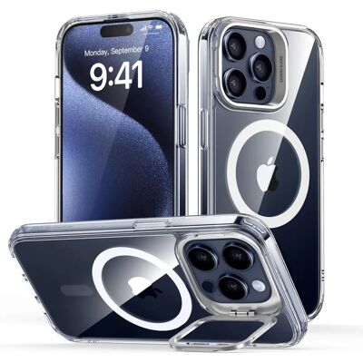 ESR Apple iPhone 15 Pro Max Transparent MagSafe Kickstand Hülle ESR Apple iPhone 15 Pro Max Transparent MagSafe Kickstand Hülle