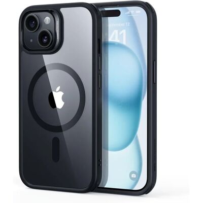 ESR iPhone 15 Plus MagSafe Skal - Klar/Svart - Smartphone Skal ESR iPhone 15 Plus MagSafe Skal - Klar/Svart - Smartphone Skal