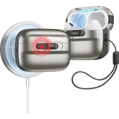 Pouzdro ESR Titanium pro AirPods Pro - Kompatibilní s MagSafe Pouzdro ESR Titanium pro AirPods Pro - Kompatibilní s MagSafe