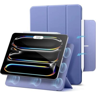 Apple iPad Pro 11 M4 2024 Lavendel Magnetischer Case - Tablet-Hülle Apple iPad Pro 11 M4 2024 Lavendel Magnetischer Case - Tablet-Hülle