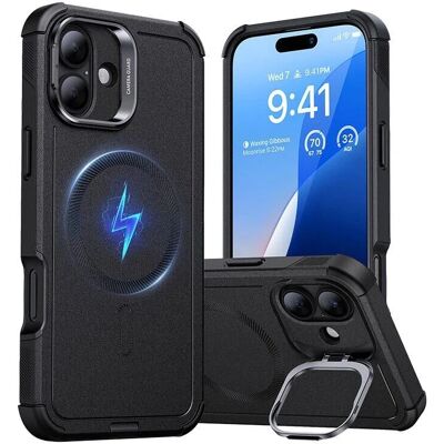 ESR iPhone 16 Svart HaloLock Etui - Militærbeskyttelse ESR iPhone 16 Svart HaloLock Etui - Militærbeskyttelse