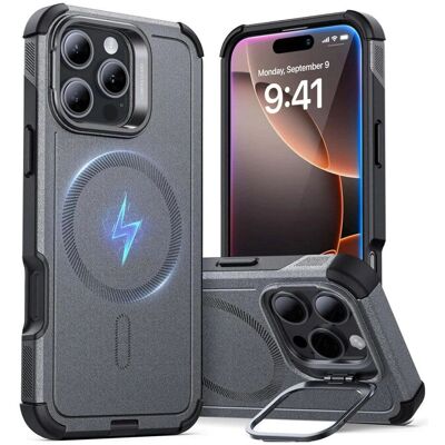 ESR iPhone 16 Pro Cyber Armor Cover - MagSafe - Grå ESR iPhone 16 Pro Cyber Armor Cover - MagSafe - Grå