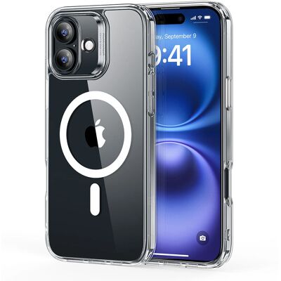 Átlátszó Hibrid Tok iPhone 16 - Védelem & MagSafe Átlátszó Hibrid Tok iPhone 16 - Védelem & MagSafe