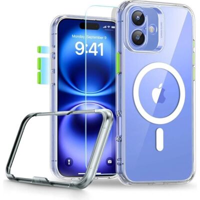 ESR Classic Pro Set HaloLock MagSafe iPhone 16 Klar - Handyhülle & Displayschutz ESR Classic Pro Set HaloLock MagSafe iPhone 16 Klar - Handyhülle & Displayschutz