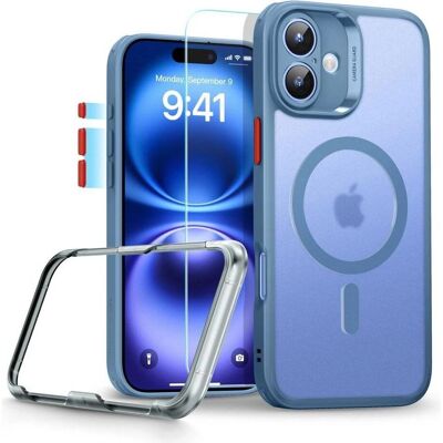 ESR Blu Opaco Set Classico Pro HaloLock MagSafe - Protezione Smartphone ESR Blu Opaco Set Classico Pro HaloLock MagSafe - Protezione Smartphone