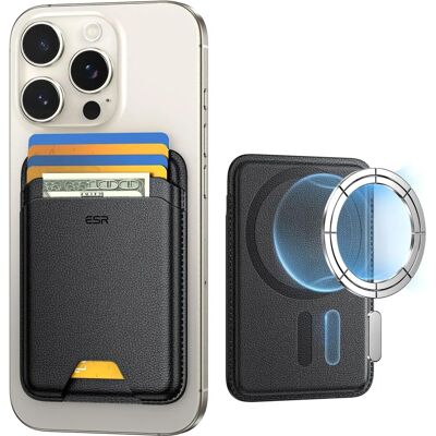 ESR Lompakko iPhone 14/15 - Kompakti MagSafe Lompakko 4 Kortille ja 3 Setelille ESR Lompakko iPhone 14/15 - Kompakti MagSafe Lompakko 4 Kortille ja 3 Setelille