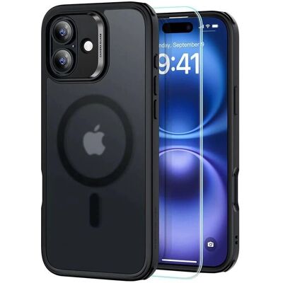 Θήκη ESR iPhone 16 Ματ Μαύρη Υβριδική με MagSafe & Γυαλί Θήκη ESR iPhone 16 Ματ Μαύρη Υβριδική με MagSafe & Γυαλί