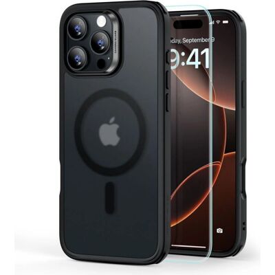 Υβριδική θήκη ESR για iPhone 16 Pro Max – Μαύρο γυαλιστερό, MagSafe & Υαλοπίνακας Υβριδική θήκη ESR για iPhone 16 Pro Max – Μαύρο γυαλιστερό, MagSafe & Υαλοπίνακας