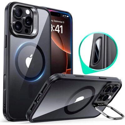 ESR iPhone 16 Pro Hybrid Cover - MagSafe kompatibel - Klar / Sort ESR iPhone 16 Pro Hybrid Cover - MagSafe kompatibel - Klar / Sort