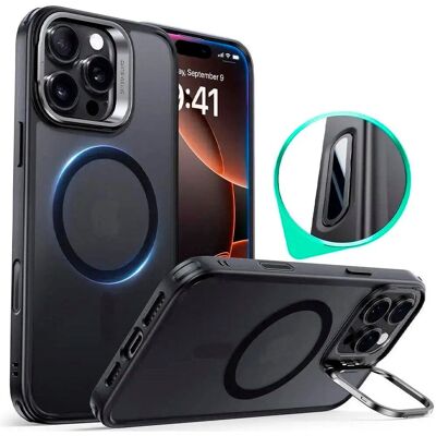 ESR iPhone 16 Pro Max Hybrid Cover med Kickstand - MagSafe Kompatibel ESR iPhone 16 Pro Max Hybrid Cover med Kickstand - MagSafe Kompatibel