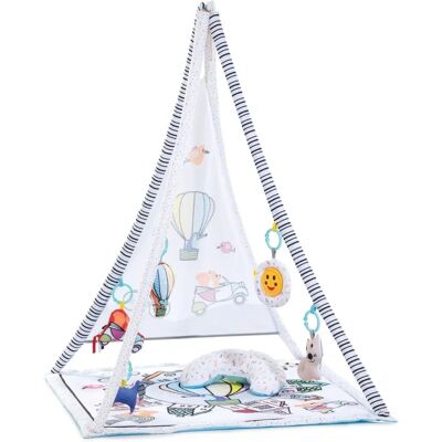 Ensemble de Jeu Hauck - Balade en Ballon Blanc avec Parasoleil Ensemble de Jeu Hauck - Balade en Ballon Blanc avec Parasoleil