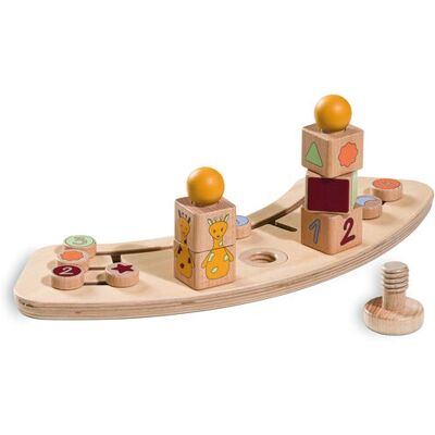 Hauck 808041 Motor Skills Toy - Educational Wooden Giraffe for High Chairs Hauck 808041 Motor Skills Toy - Educational Wooden Giraffe for High Chairs