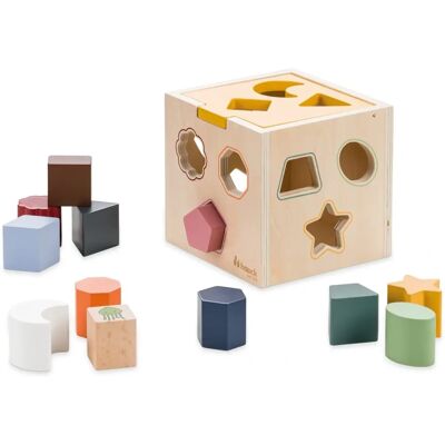 Hauck Wooden Shape Sorter Cube - Educational Toy for 12+ Months Hauck Wooden Shape Sorter Cube - Educational Toy for 12+ Months