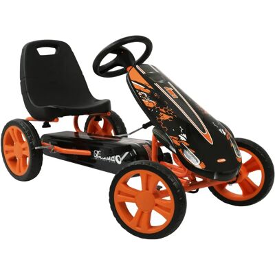 Hauck Speedster Gokart Orange - Voiture à Pédales pour Enfants 4-8 Hauck Speedster Gokart Orange - Voiture à Pédales pour Enfants 4-8