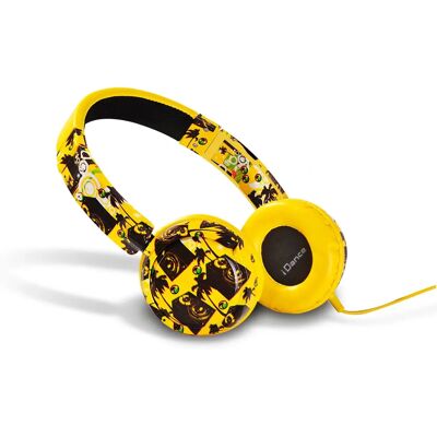 Casque iDance TRACK50 - Filaire, Over-ear, Noir, Jaune - Publicité Casque iDance TRACK50 - Filaire, Over-ear, Noir, Jaune - Publicité