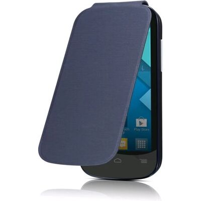 Alcatel F-GCGB27B0A10C1-A1 Étui à rabat noir et bleu - coque de téléphone - Publicité Alcatel F-GCGB27B0A10C1-A1 Étui à rabat noir et bleu - coque de téléphone - Publicité