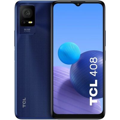 TCL 408 - 6,6 pouces Dual SIM Android 12 Bleu - Publicité TCL 408 - 6,6 pouces Dual SIM Android 12 Bleu - Publicité